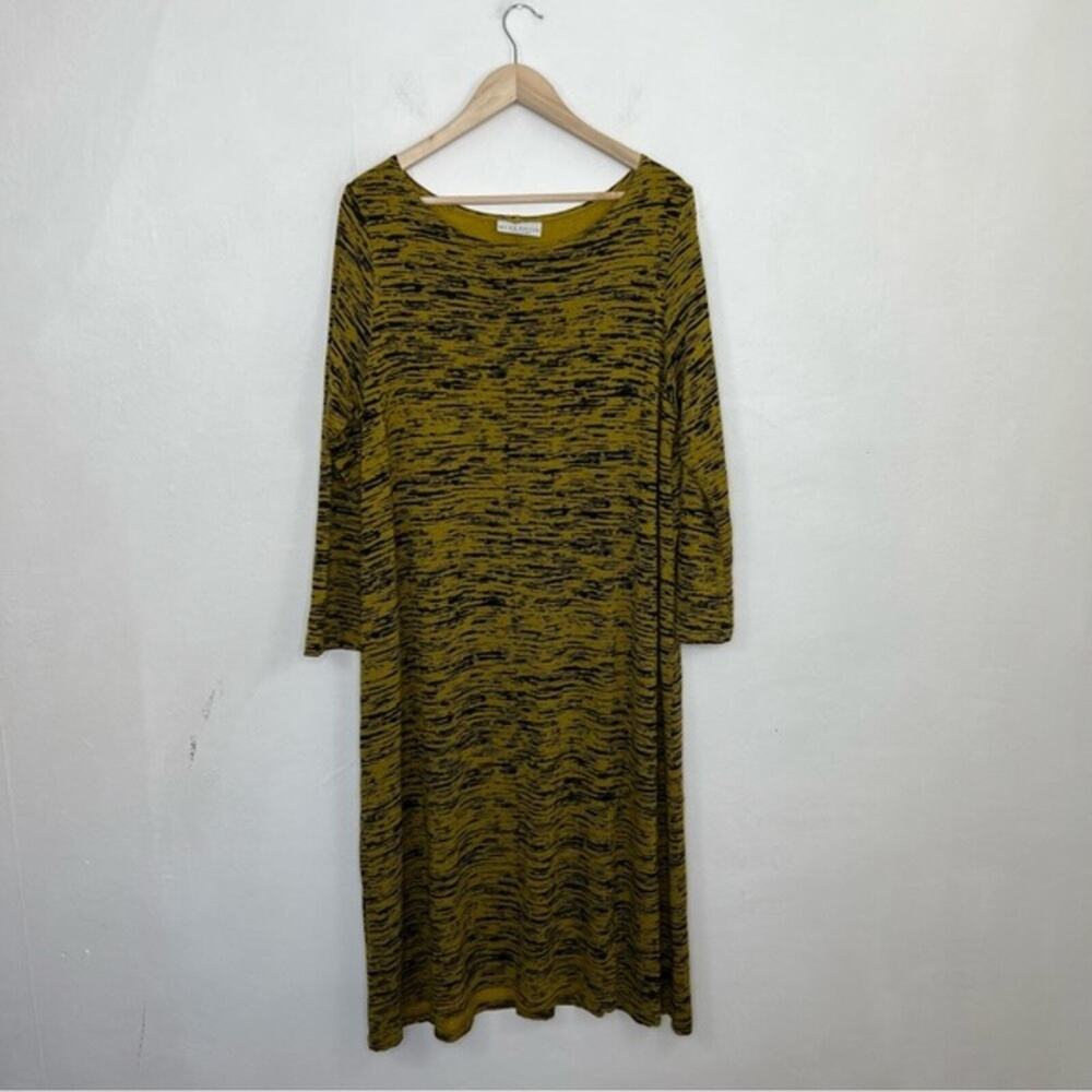 Bryn Walker Robbie Arborist Midi Maxi Jersey Stretch Knit Dress in Yellow Size M - Picture 15 of 15